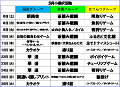 5月選択活動