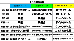 ６月選択活動