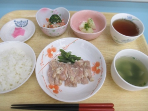 今日のお昼の・・、