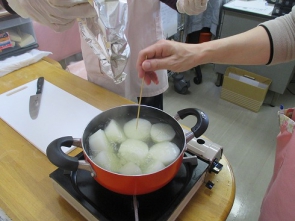 　火加減が重要です。