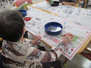 華道具を準備します