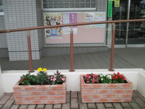 玄関前