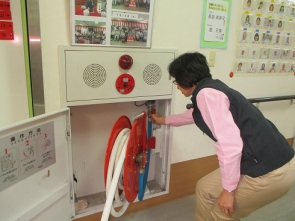 消火栓開けます！