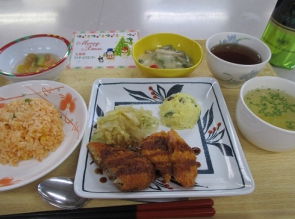 　クリスマスの特別メニューです。