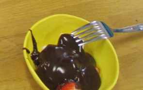 おおっと！チョコレートがとろけます～！