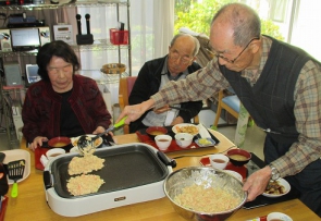　　　目の前で焼き上げます