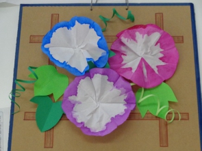 あさがおの壁飾り（芸術）