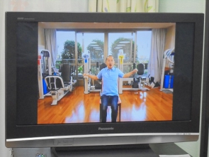 　　　　　　　　テレビにはこんな感じで映ってます