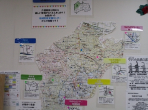 大泉の情報マップはサロンの突き当りにもありますよ