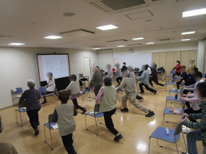 足のストレッチ