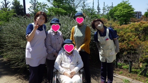 天気が良いので自然と笑顔がこぼれます♪