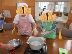 ゆでて・・・