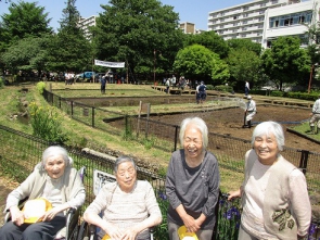 戸外歩行練習