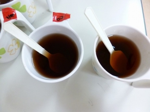 とろみをつけたお茶