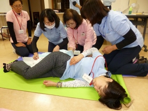 実際に当て方を確認しました。
