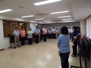 田柄特養会議室にて
