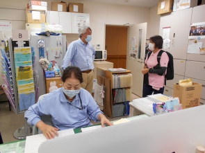 地域包括支援センターの職員と帰所直後に報告
