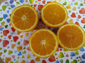 フレッシュオレンジ。爽やかな空間になりました。