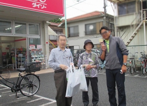 記念にハイチーズ！