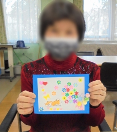 わんちゃんとお花＆ハート