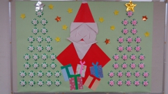 折り紙教室のサンタさん