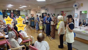 開催の挨拶　衣装もそれぞれ素敵です！
