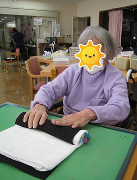 巻くときは丁寧に