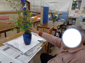 枝物を切り分ける工夫をしました