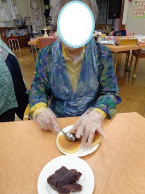 あんこを挟んで