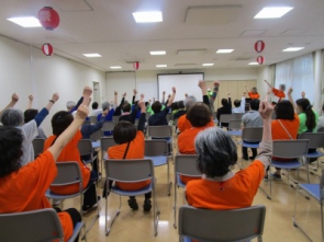 開会の勝鬨、えいえいおー