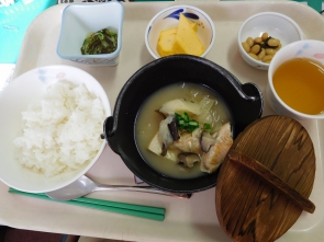 ２日目は　鮭の石狩風