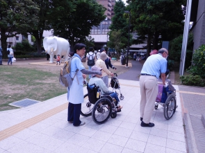 外の景色もいいです。