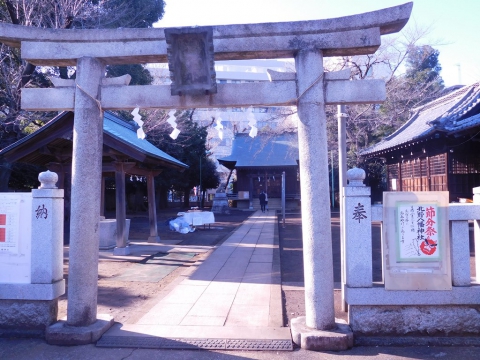 光が丘の駅近くの北野神社