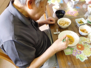 おこわと煮魚はよく合うね～。