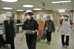 避難の様子です