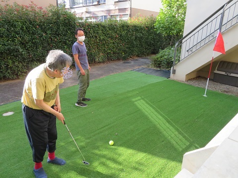 施設の西側にパターゴルフ場が完成しました！