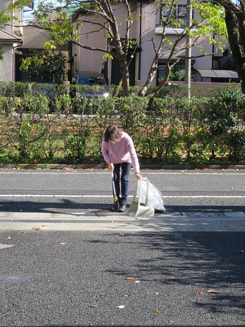 入居者ご家族が面会時に施設周りを掃除してくださっています。大変恐縮です。