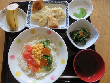 七夕の日の昼食です