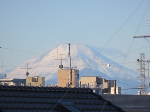 屋上からの富士山