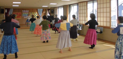 フラダンスの様子