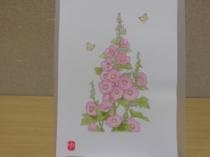 水彩色えんぴつクラブの見本です