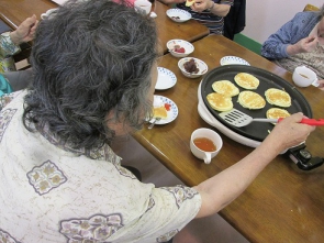 これ焼けたら、２枚目ね♡