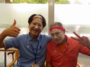 仲良く真っ白^^