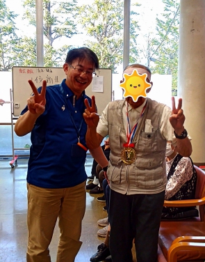 2日目　白組代表のお客様と記念撮影