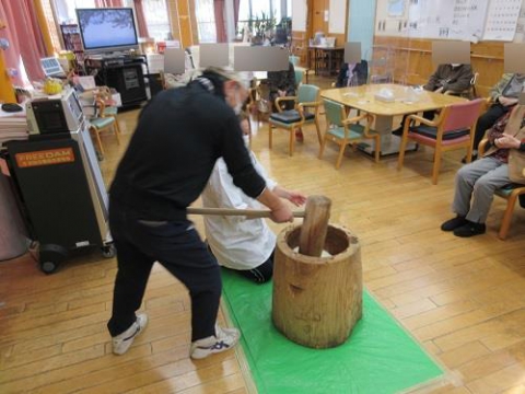 餅つきのお手本から