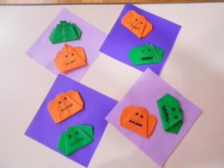 折り紙/ハロウィンのかぼちゃ