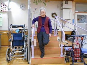 階段昇降の練習です！