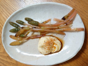 茹でてマヨネーズ七味味