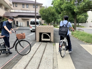 引継ぎ、自転車で♪