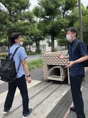 佐藤ケアマネと談笑(^▽^)/
